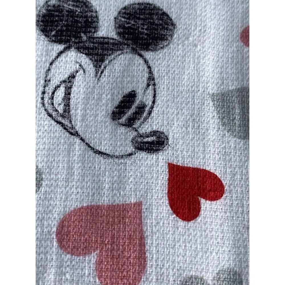 2 Pk Disney Mickey Minnie Mouse Hearts Valentines Kitchen Towels 16 X 26”‎ NEW